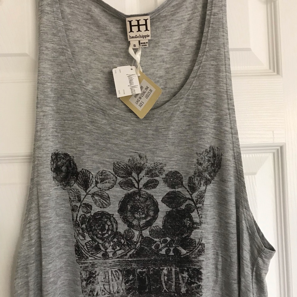 NWT Women’s Haute Hippie Grey Tank Top Size Small
